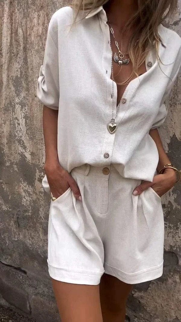 Melisa | Conjunto informal de dos piezas con blusa