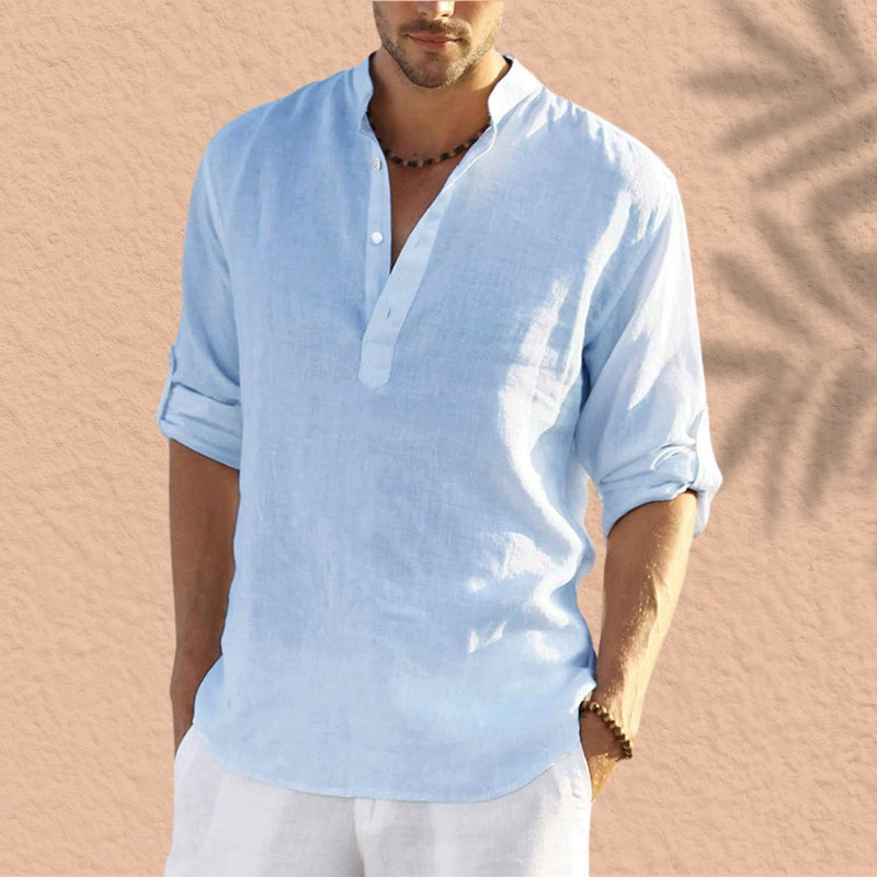Jorge |  Camisa informal de manga larga de lino