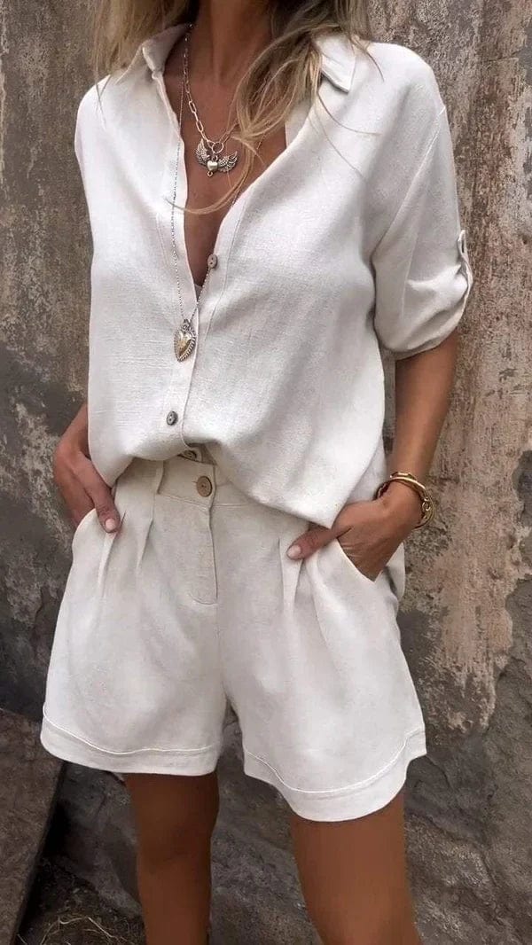 Melisa | Conjunto informal de dos piezas con blusa