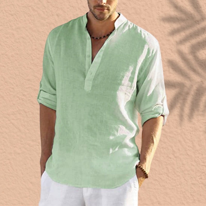Jorge |  Camisa informal de manga larga de lino