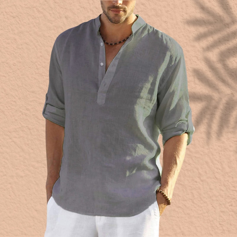 Jorge |  Camisa informal de manga larga de lino