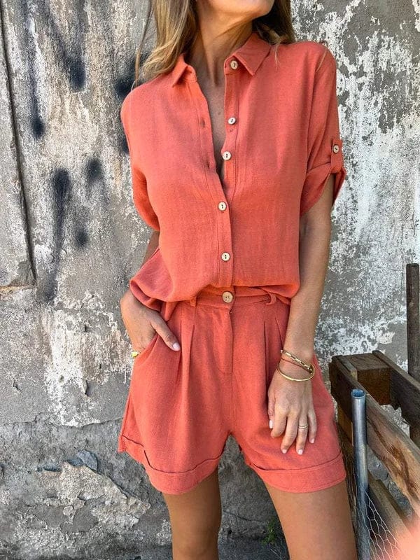 Melisa | Conjunto informal de dos piezas con blusa