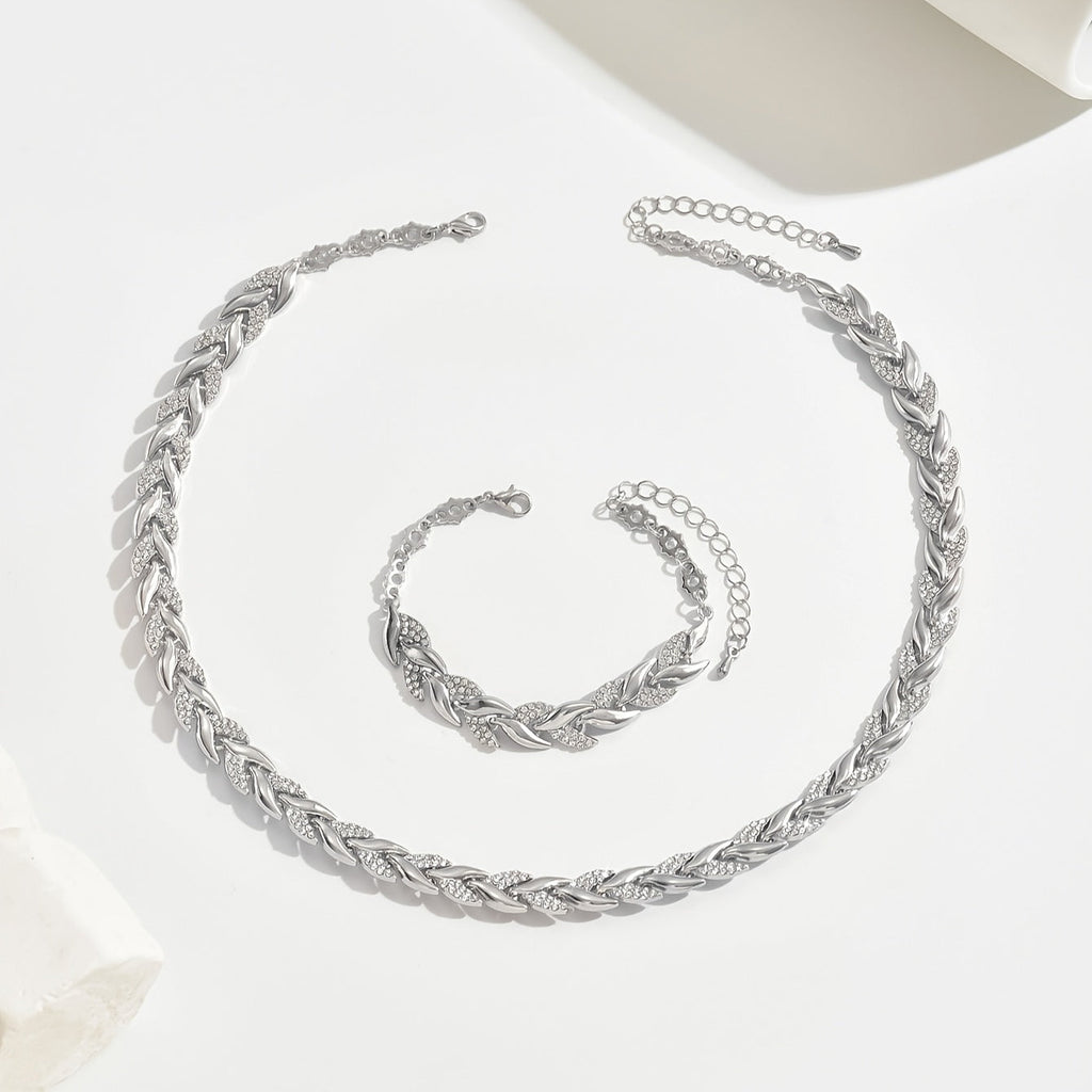 CLAUDIA | CONJUNTO DE JOYAS CON ALETA DE CIERVO HECHO A MANO