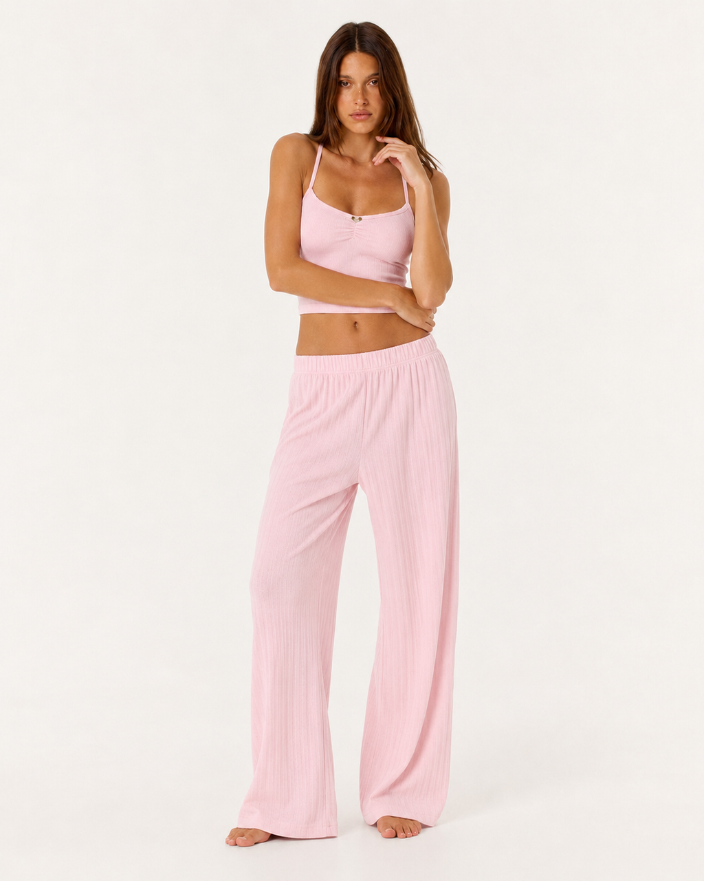 Conjunto de ropa de estar por casa de punto suave