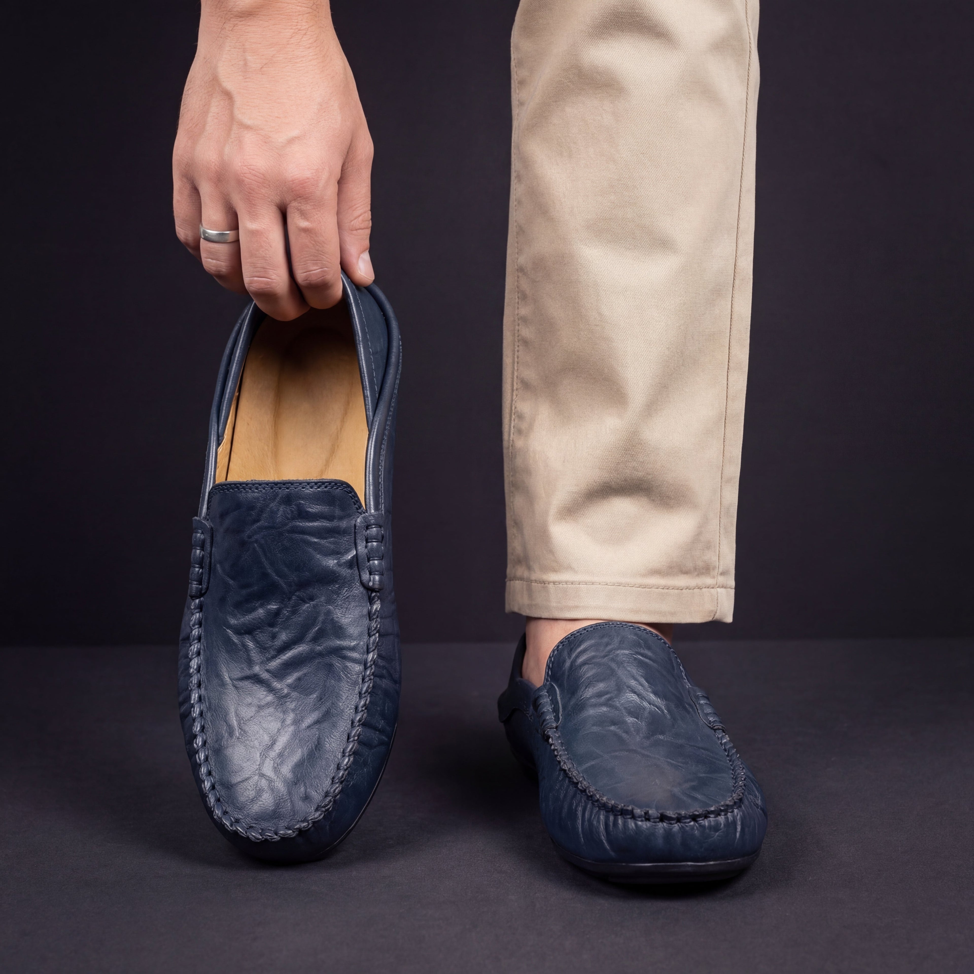 Amin | Mocasines de piel