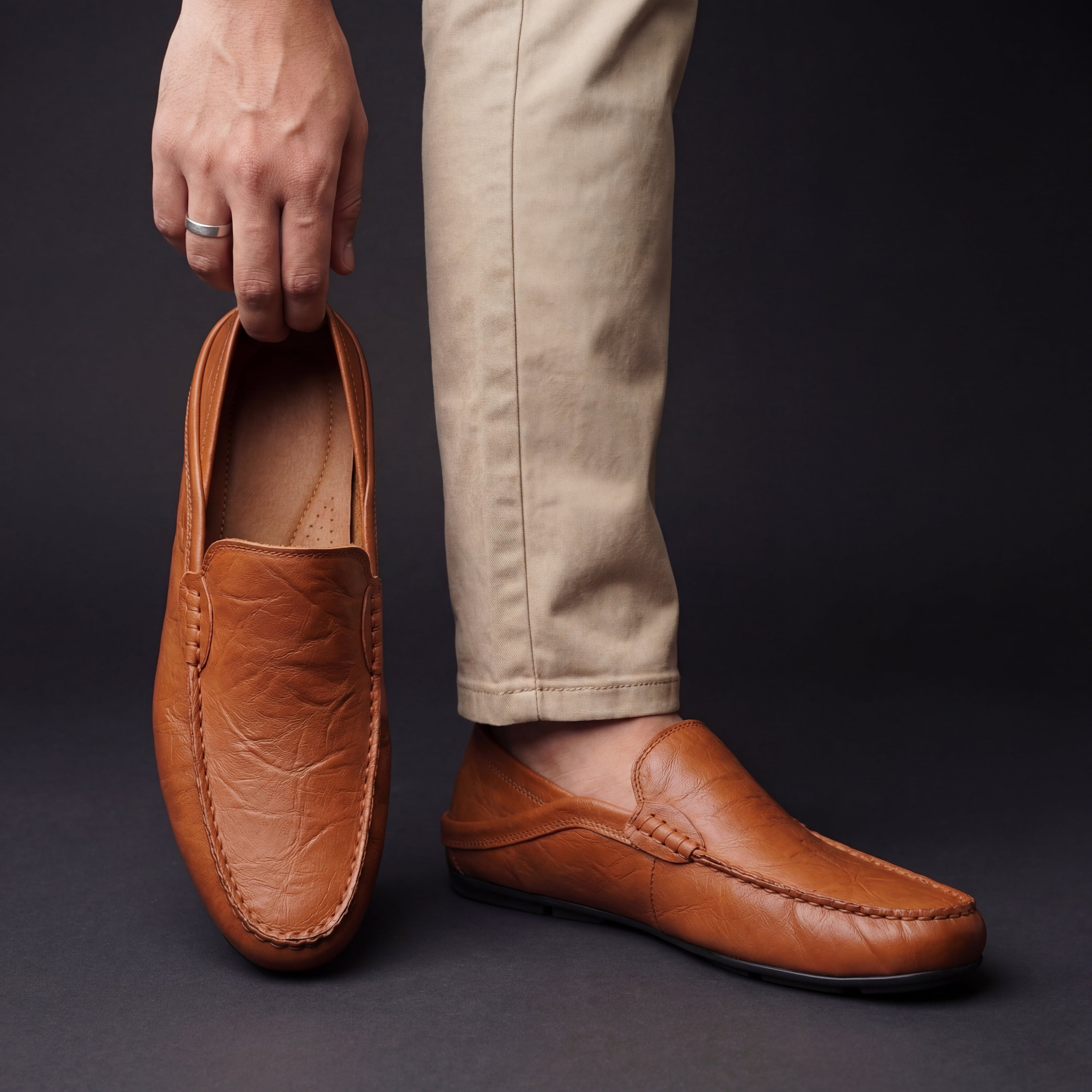 Amin | Mocasines de piel