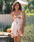 Ana | Minivestido de gasa con estampado floral