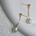 Pendientes con una elegante perla