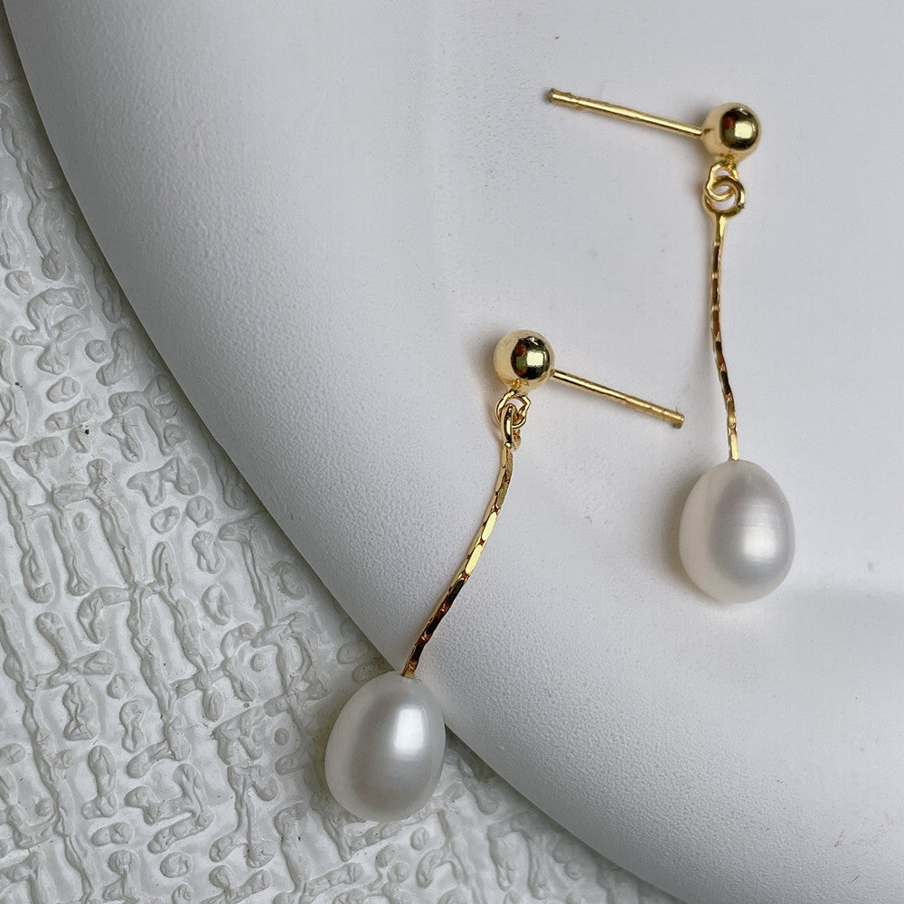 Pendientes con una elegante perla
