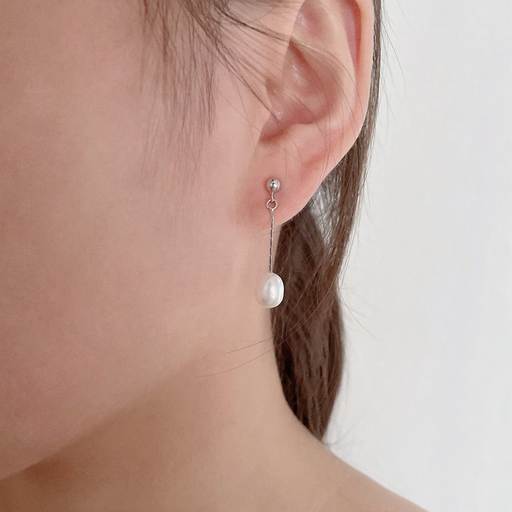 Pendientes con una elegante perla