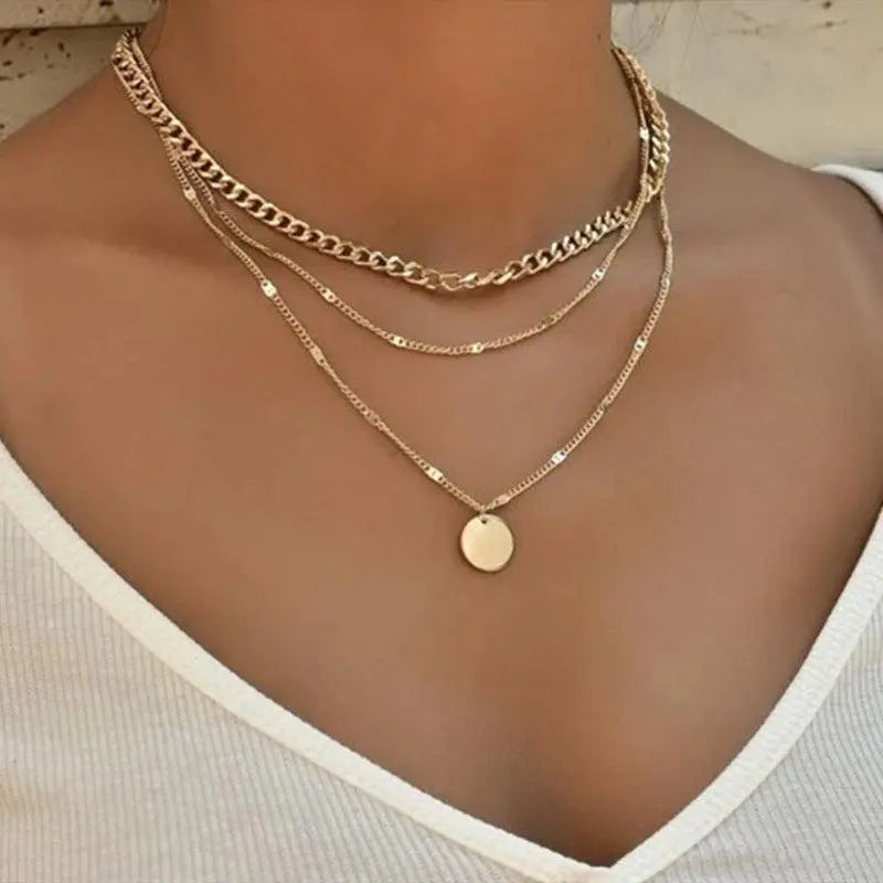 ELIE | Elegante collar chapado en oro y plata
