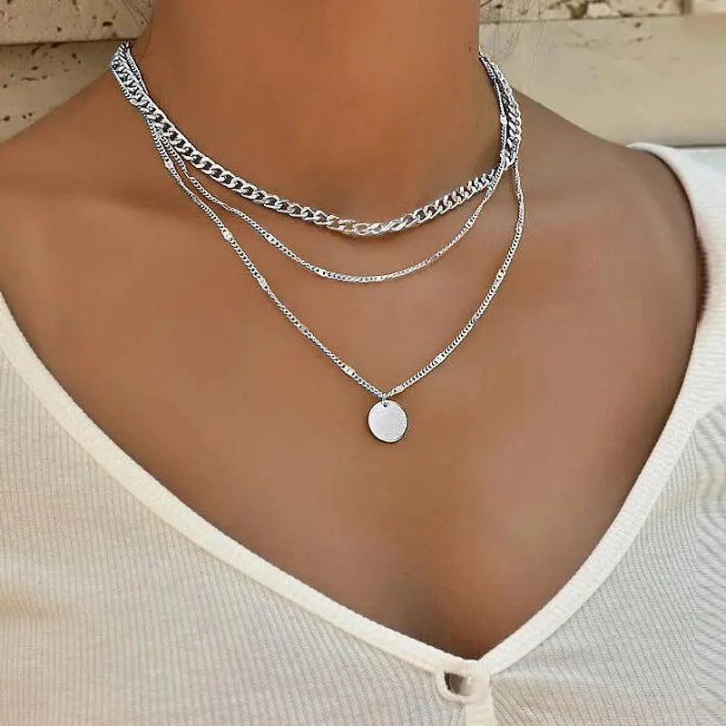 ELIE | Elegante collar chapado en oro y plata