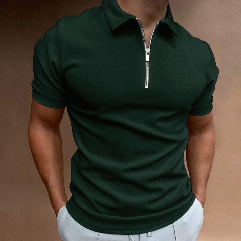 Victor | Polo con cremallera y corte moderno