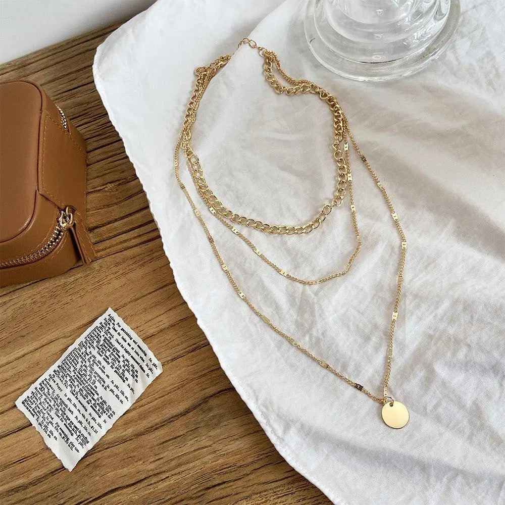ELIE | Elegante collar chapado en oro y plata