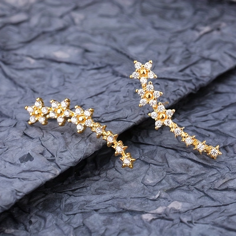 Pendientes con motivos florales atemporales