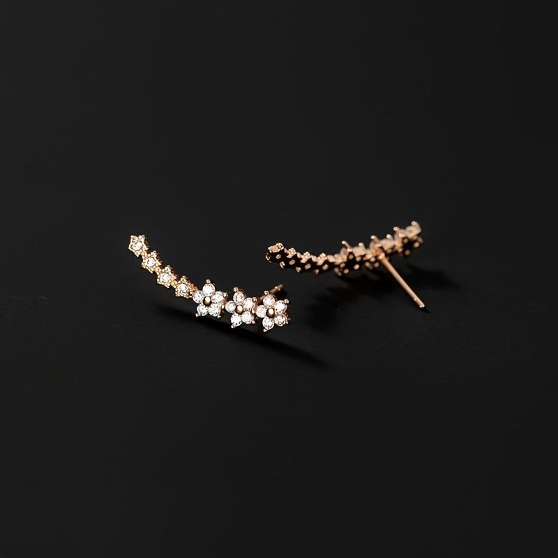 Pendientes con motivos florales atemporales