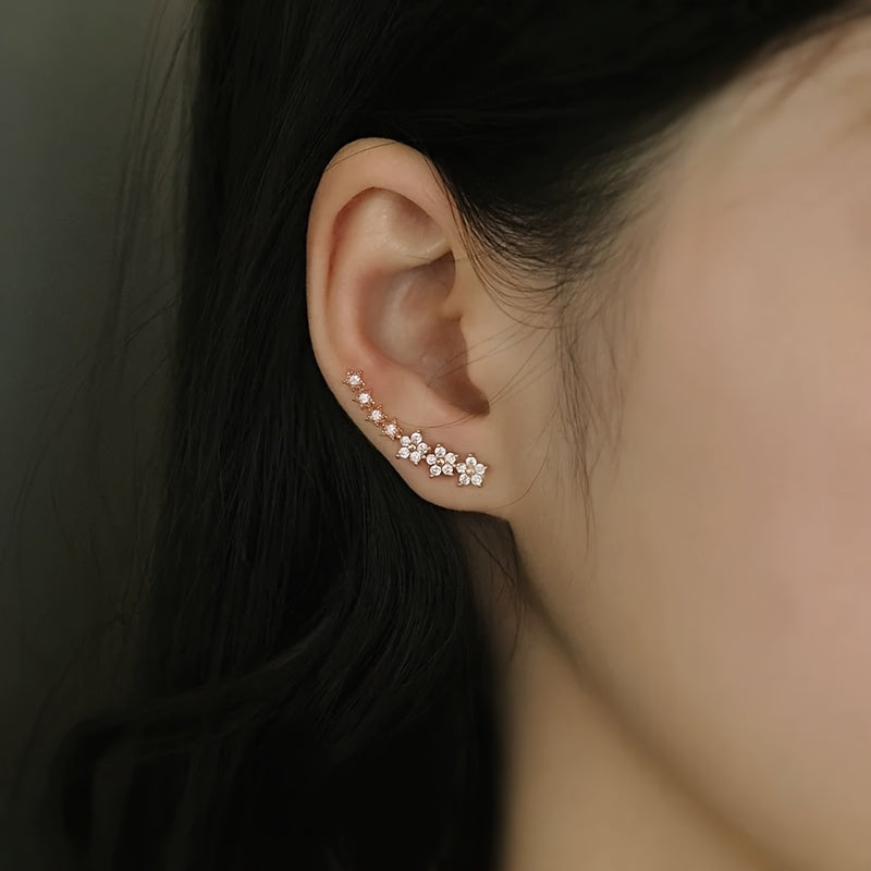 Pendientes con motivos florales atemporales