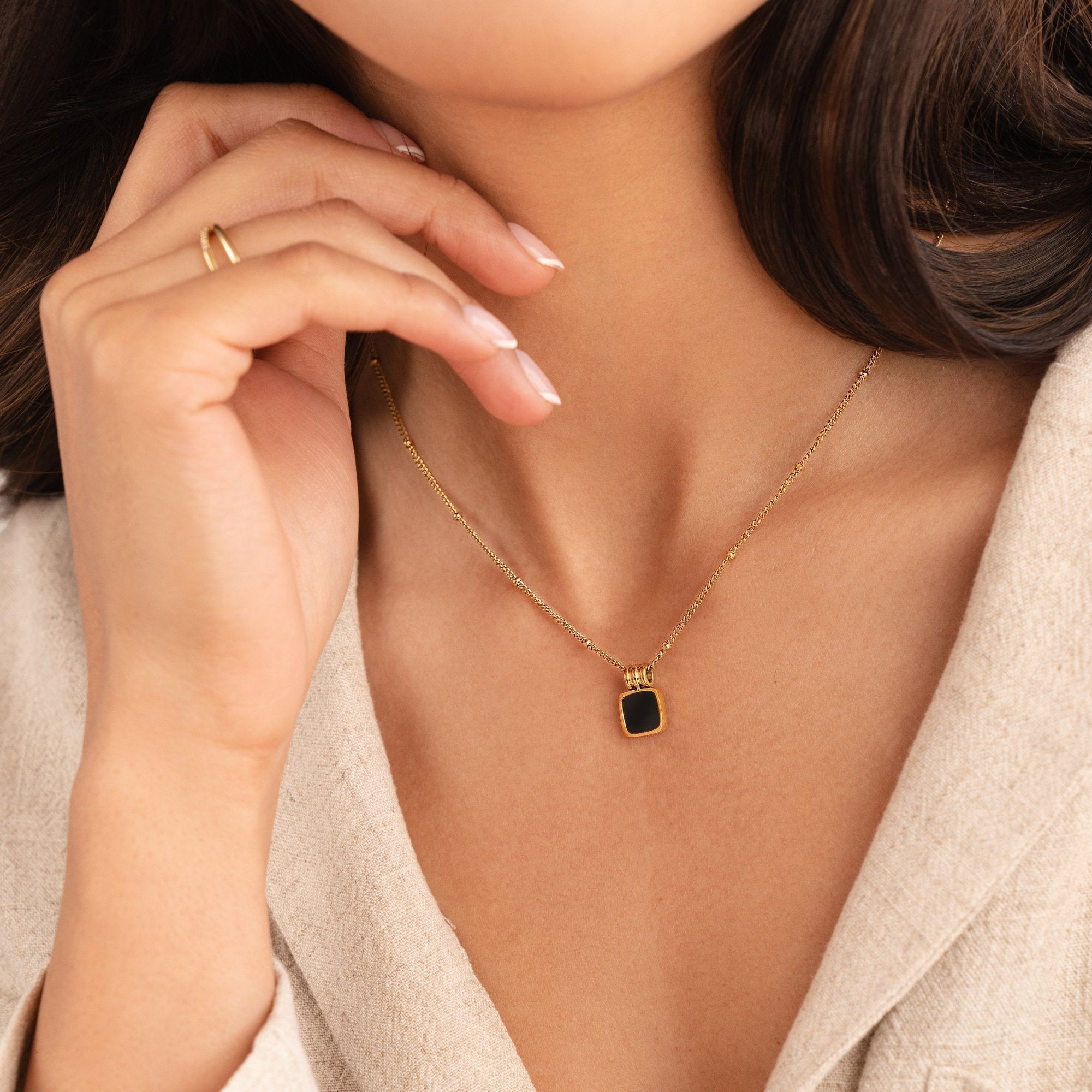 Eli | Elegante collar de doble hilera